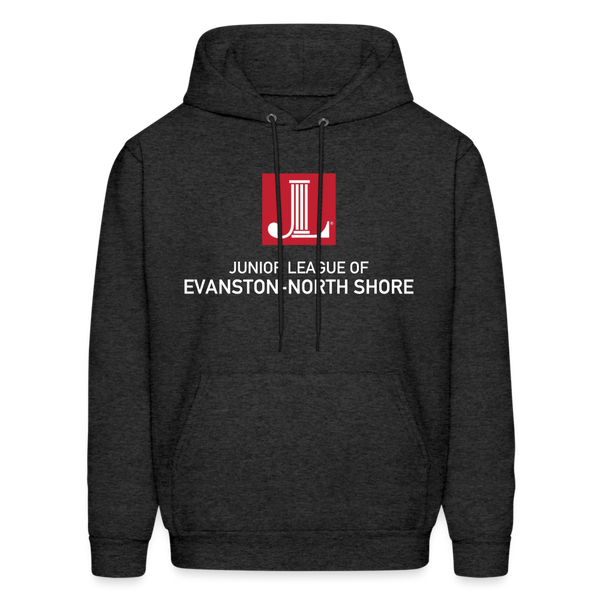 JL Evanston-North Shore "Logo" Unisex Hoodie - Black/Gray - charcoal grey