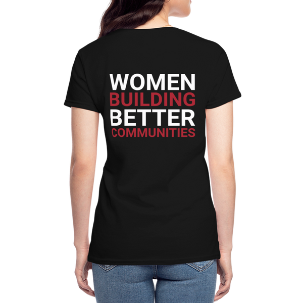 JL Evanston-North Shore "Better Communities" Women's V-Neck T-Shirt - Black - black