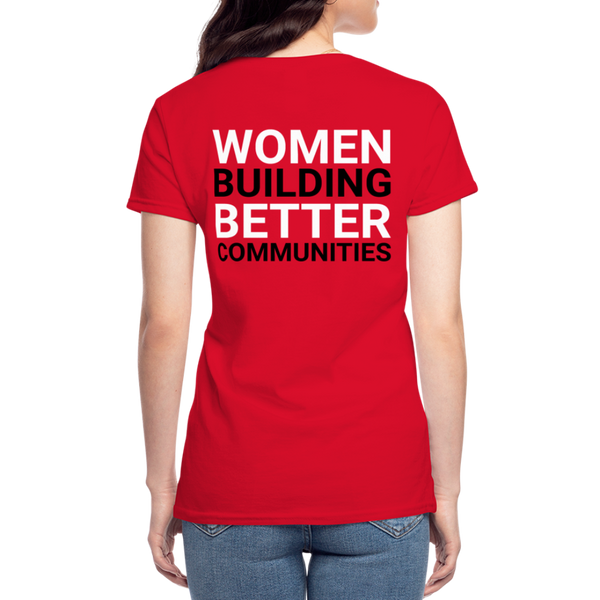 Miami Women's V-Neck T-Shirt - red