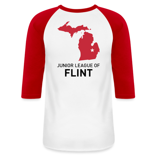 JL Flint Baseball T-Shirt - white/red