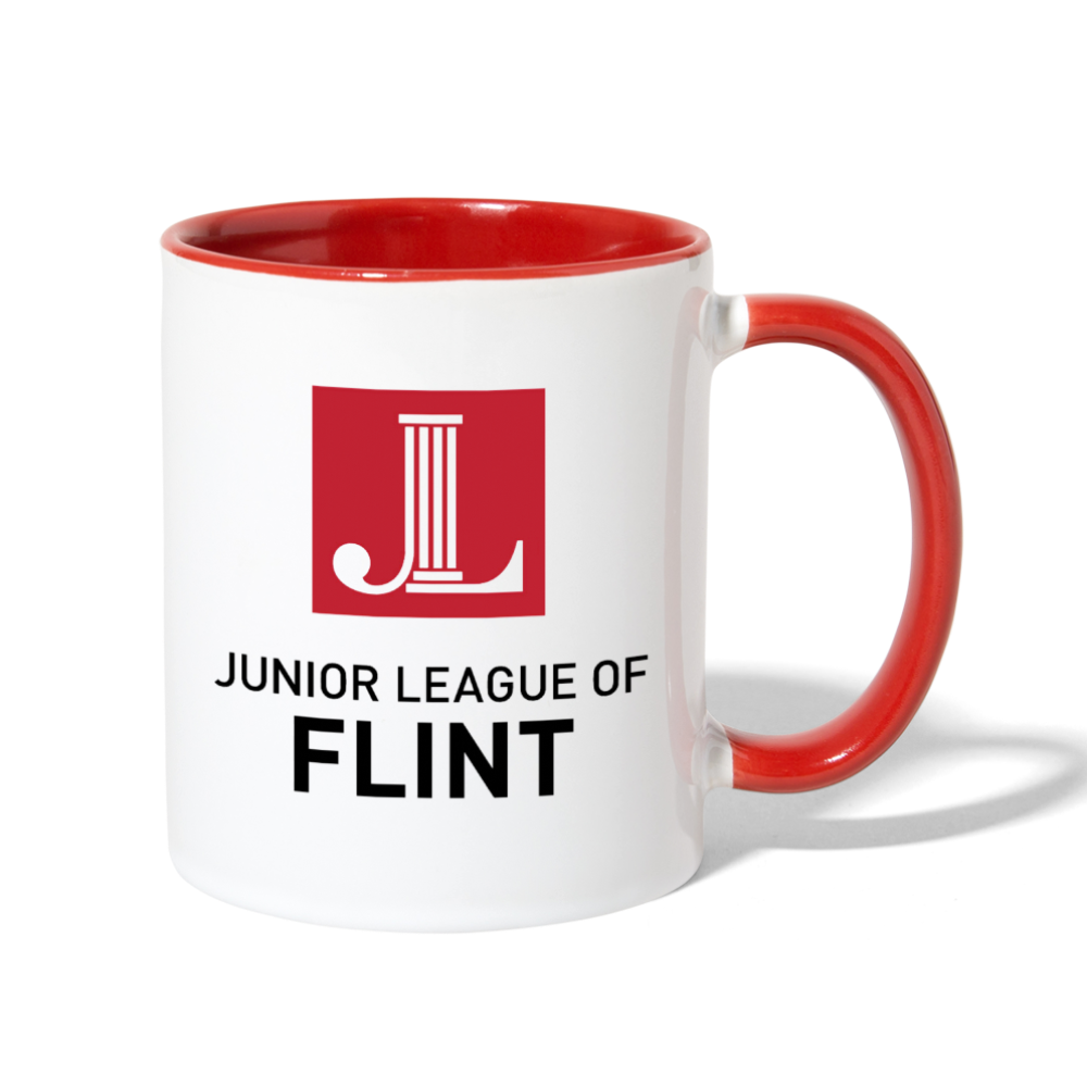 JL Flint Contrast Coffee Mug - white/red