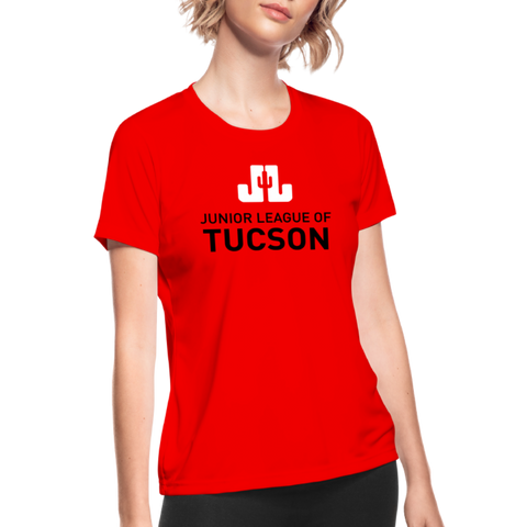 TEST Women's Moisture Wicking Performance T-Shirt - red