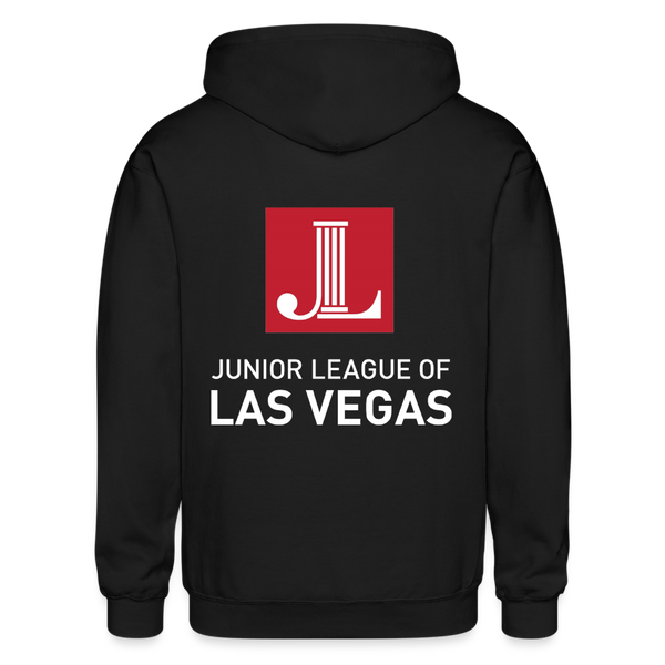 JL Las Vegas "Logo" Heavy Blend Adult Zip Hoodie - black