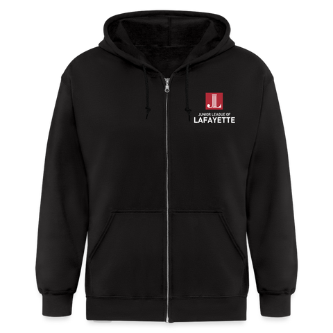 JL Lafayette "Logo" Unisex Zip Hoodie - black