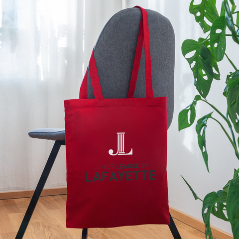 JL Lafayette "Logo" Tote Bag - red